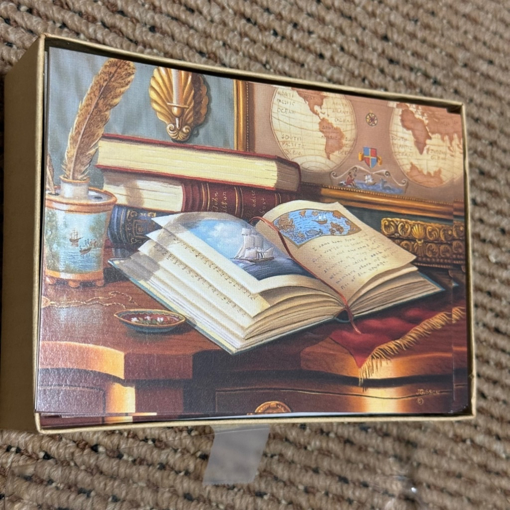 Vintage 18 Unused New Vista Note Cards & Envelopes Set by Crown Point Graphic